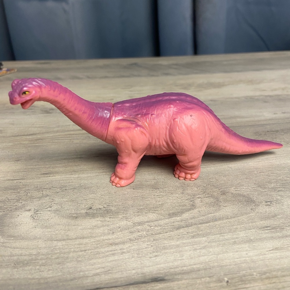 Playskool Definitely Dinosaur Apatosaurus Toy Vintage Action Figure Pink‎ B 1988